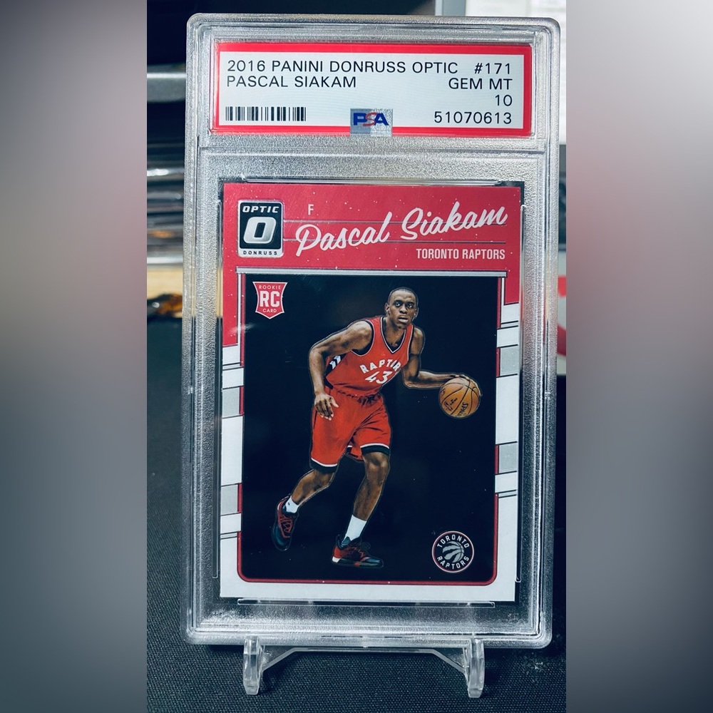 🔥 2016-17 Panini Donruss Optic Pascal Siakam #171 PSA 10 GEM MT Rookie RC 🔥
